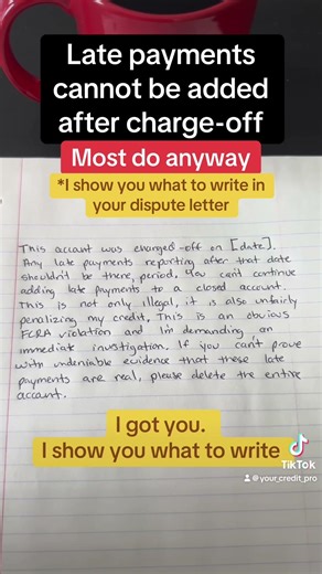 Late Payments Cannot Be Added After Charge-Off (Most Still Do!)