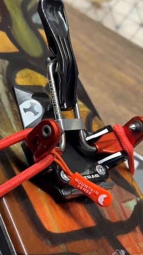 26K views · 240 reactions | Product ! Introducing the most high tech, yet wonderfully simple, ski tie. For all your tech toe boards.  UHMWPE Red Sheath ‍♂️ Rubber core Shipping meow!! #mtnsense #skitie #bomber | MTN Sense | Facebook