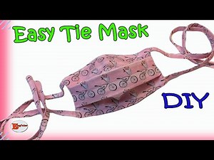 HOW TO MAKE FACE MASK WITH FILTER POCKET/ FACE MASK SEWING TUTORIAL/ HOW TO SEW FACE MASK WITH TIES