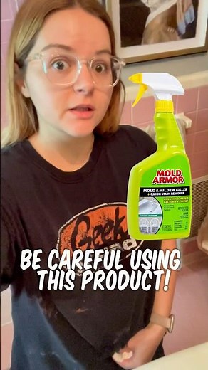 Mold Armor for bathtub and bathroom black mold growth! #shorts #mold #cleaning #clean #bathroom