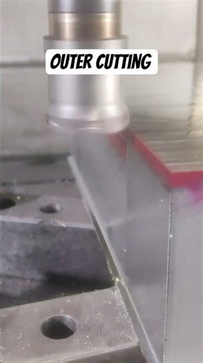 mould die outer cutting horizontal in VMC controller haas tool 50bull #vmcwork #cncmachin#automobile