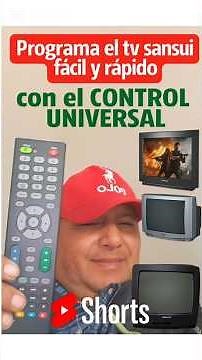 SANSUI TV: How to program the universal remote easily and quickly