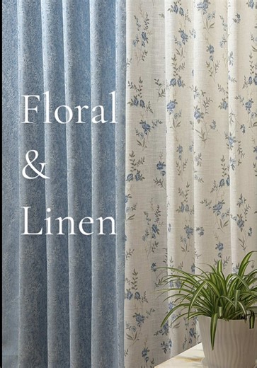 POV: You found the curtains that make your room feel like a permanent spring morning. 🕊️✨ These floral linen drapes from @SauravDecor are the missing piece to my aesthetic home journey. The way the blue tones play together? Chef’s kiss. ☁️💙 #sauravdecorcurtains #bluedecor #linencurtains #floralcurtains #homeaesthetic