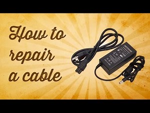How to FIX the Cable of the Charger of a Laptop (Easy!)