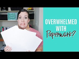 How to tame all the teacher paperwork and the flow of paper in your classroom