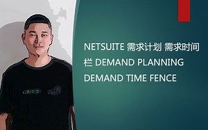 NETSUITE 需求计划 需求时间栏 DEMAND PLANNING DEMAND TIME FENCE