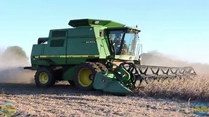 John Deere 9610 Maximizer (SOUND) Combine soybean harvesting cosecha de soja