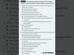 Solutions Intermediate 3rd edition - Exam Skills Trainer 1 - ex. 4 (1.17)