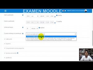 EXAMEN, TEST O PRUEBA UTILIZANDO UNA PLATAFORMA MOODLE /// Configuración completa
