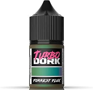 Turbo Dork Forrest Flux TurboShift Acrylic Paint 22ml Bottle - Water-based Non-Toxic Metallic Color Shifting Paint