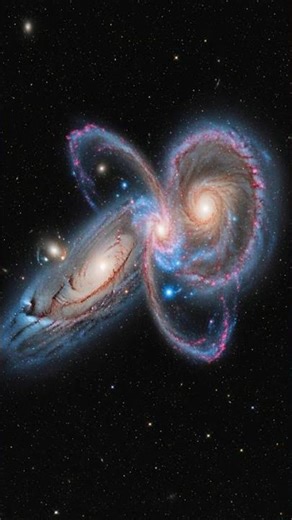 Can a Galaxy spin in two directions at once? 🌌 #space #astronomy #science