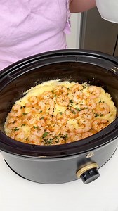 Easy southern classic I make shrimp and grits in my crockpot. | Justine Kameron