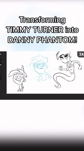Transforming Timmy Turner into Danny Phantom!