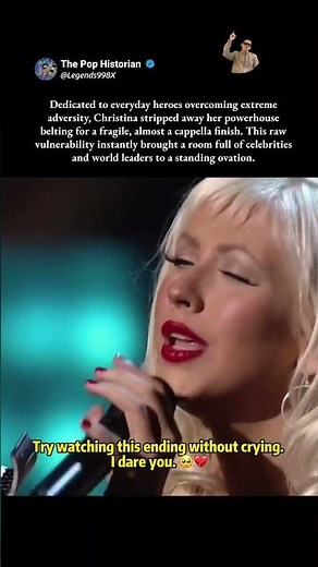 An Ending That Will Make You Cry 🥺#ChristinaAguilera #EmotionalMusic #LivePerformance