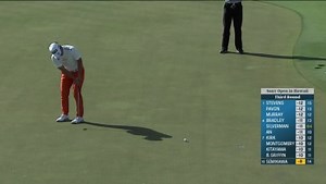Taiga Semikawa makes an 11-foot birdie putt at Sony Open