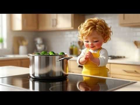 Little Baby in the Kitchen! 🥣 Cooking Delicious Vegetable Soup | Educational Kids Animation
