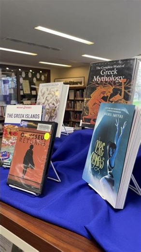 Our Big Fat Greek Library Display!