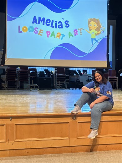 I had so much fun at Unionville College today. I presented 2 assembly packages back to back to children ages 3-6. We learned all about creativity and loose part art. #fyp #authorlife #looseparts #authorvisit #education