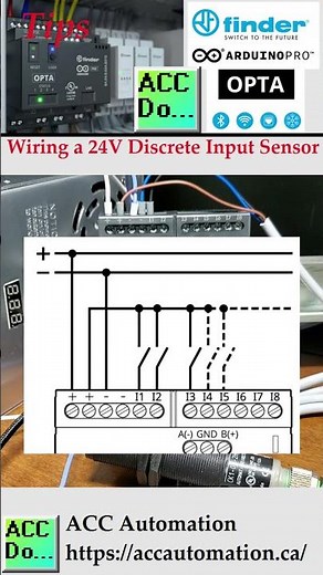 Arduino Opta: Step-by-Step Guide to Wiring a 24V Discrete Input Sensor