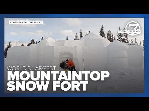 World's largest mountaintop snow fort! | Keystone, Colorado