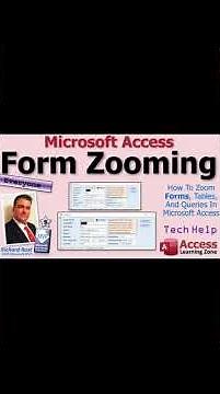 Form Zooming: How To Zoom Forms, Tables, And Queries In Microsoft Access. New Feature!