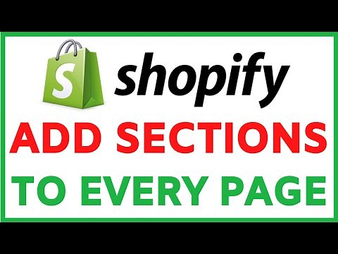 How To Add Sections To ANY Shopify Page | Add More Sections To Shopify Pages