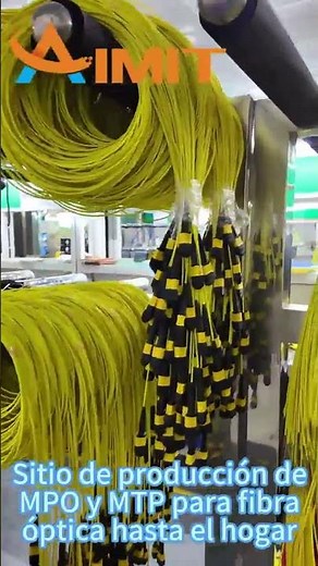 Producción de cables MPO/MTP
