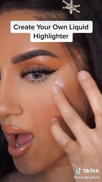 How to Make DIY Liquid Highlighter at Home | Makeup Tutorial
