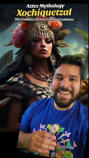 Xochiquetzal The Aztec Goddess of Love, Lust, and Lesbians. #aztec #aztecmythology #mythology #xochiquetzal