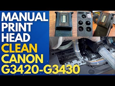 Manual Printhead Cleaning Canon G3420 / G3430 | Fix Missing Colors & Improve Print Quality