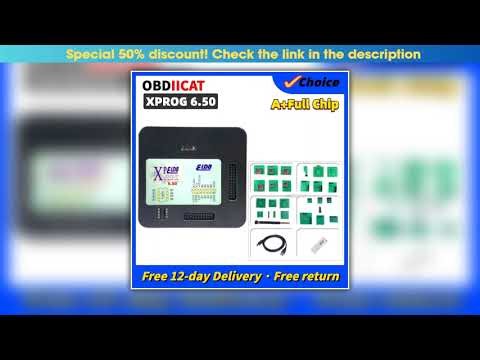 Today Only Newest XProg-M Box V6.50 Add New Authorization XPROG M Programmer Full Adapters 6.50 XP