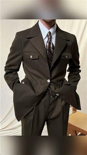 Men's Slim Fit Linen Jacket with Suit Collar