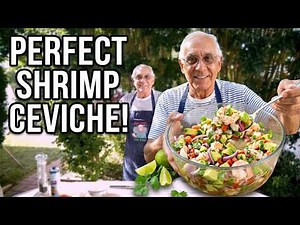 Refreshing Shrimp Ceviche Outdoors