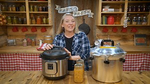 If you want to SAFELY can food at home, it's so important that you follow safe TESTED canning methods. I get asked frequently whether pressure canning in an Instant Pot is OK... if you've been wondering the same, head on over and check out our newest video right here >> https://homesteadingfamily.com/pressure-can-in-the-Instant-Pot | Homesteading Family