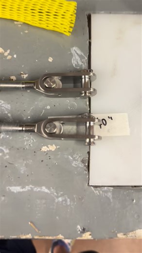 Dyneema (or UHMWPE) splicing. We have a “shrinkage” issue here… no, not related to temperature. When you splice 12 strand like this, by adding the material inside the line, we are expanding it, or making the woven line lay at a more perpendicular angle… kind of hard to explain - but it gets shorter! So you have to allow for this when splicing to accurate dimensions. Yes yes, I know it’s not a brummel or “locked” splice. It’ll be fine. It’s stronger than you think. Aren’t these @bluewaveusa rope 
