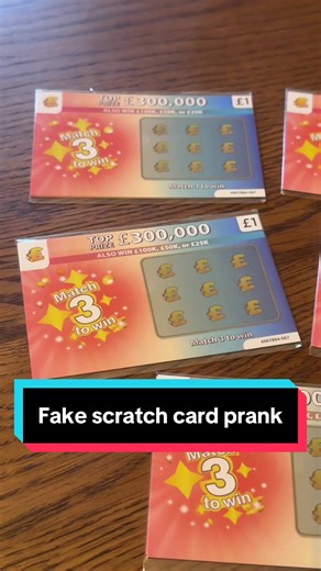 A playful scratch‑card setup that looks totally legit until the big “win” turns into the ultimate prank reveal. Perfect mix of suspense, laughter, and that priceless reaction that makes these moments unforgettable. #ScratchCardPrank #GotchaMoment #PrankTok #FunnyReactions #SurpriseTwist