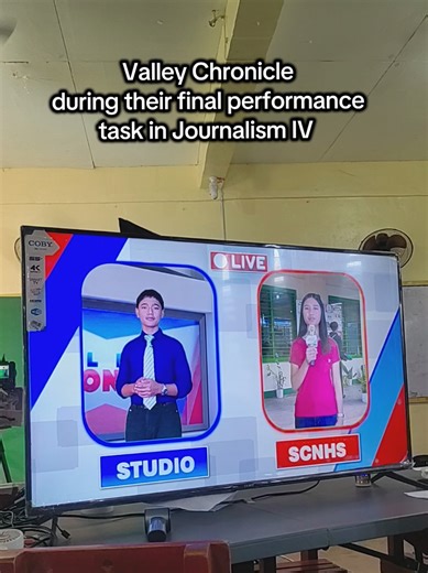 Clips from the live TV broadcast of the Valley Chronicle during their final performance task in Journalism IV this 4th quarter ❤️ Disclaimer: First time nilang mag-live at very limited lang ang resources namin kaya nakaka-proud na ganito ang quality ng output nila. ❤️ #tvbroadcasting #SPJ #specialprograminjournalism #fyp #makethisgoviral