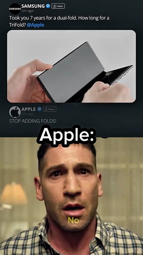 Apple vs Samsung The Foldable Phone War💀📱