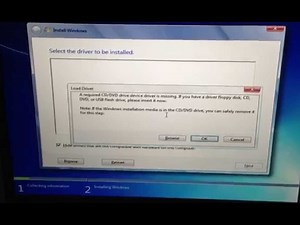 Windows 7 Installation CD or DVD drivers not found Error Bug Fix