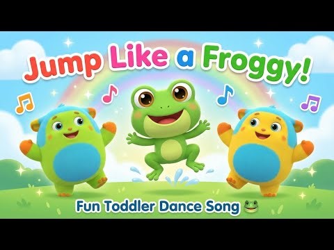 Jump Like a Froggy! 🐸 Fun Toddler Dance Song | Giggletwins & Friends