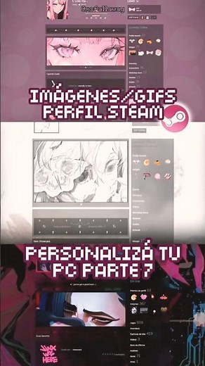 👾¿Cómo poner imágenes o GIFs en tu perfil de steam? #tutorial #pc #decoracion #steam #gamer #setup