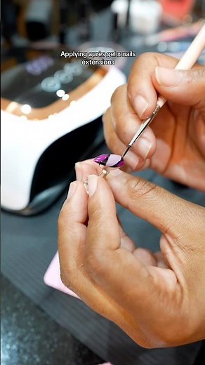 Painting And Applying My Après Gel X Nail Extensions #gelx #gelnails #gelxnails #apresgelx