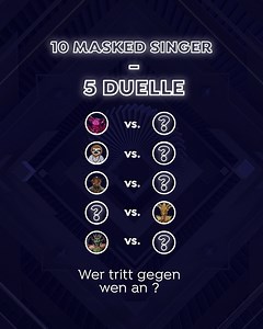 Gleich geht es los! Das erwartet euch heute: 10 neue #MaskedSinger - 5 Duelle und eine Demaskierung! 🥳 Wer gegen wen antritt erfahrt ihr gleich um 20:15 Uhr LIVE auf ProSieben! | The Masked Singer Germany