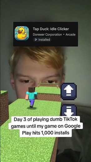 Day 3 of playing dumb TikTok games until my game on Google Play hits 1,000 installs