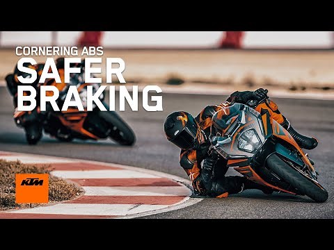 Cornering ABS: Safer braking through the turns | KTM