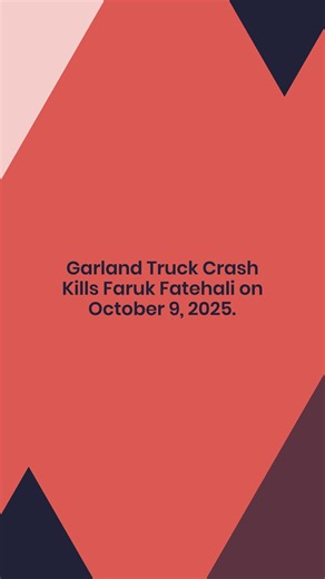 Garland, TX - Tragic Truck Crash Kills Faruk Fatehali on October 9, 2025. Video by Sumner Meehan, Grossman Law Offices. | Accident News from Attorney Michael Grossman