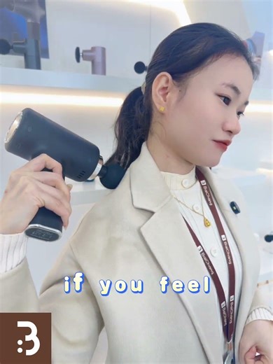 Novel Massage Gun Wave Wheel Rechargeable Cordless Deep Tissue Vibration Infrared Muscle Massage Gun