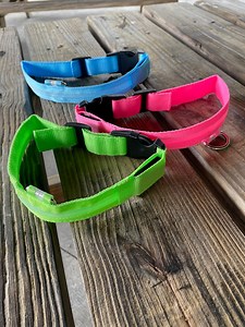 Light up Dog Collar Night Time Safety Dog Collar Adjustable Durable Glows in Dark - Etsy