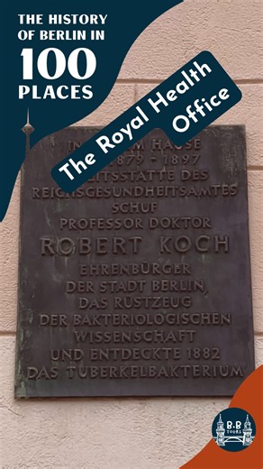 In this unremarkable building - the former Royal Health Office (Kaiserliches Gesundheitsamt) - medicine changed forever.🔬 In 1882, Robert Koch identified the bacterium that causes tuberculosis, the single biggest cause of death in 19th-century Europe. For the first time, a major human disease was conclusively linked to a specific microorganism. One of the most important turning points in medical history, hiding in plain sight. 🧬 Part of The History of Berlin in 100 Places. #BerlinHistory #Hist