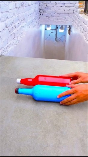 Red VS Blue Breaking glass bottle ⚠️🔥Crushing Crunchy & Soft Things #shorts #asmr #satisfying